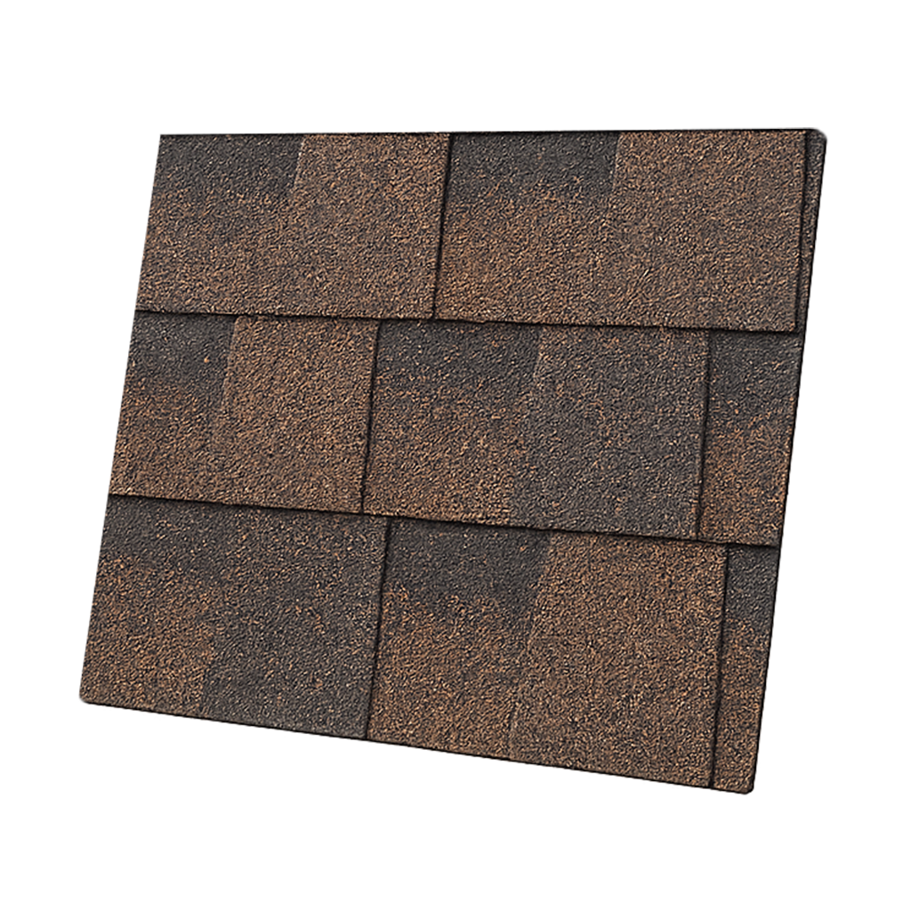 Asphalt Architectural Shingle Roof tile 3d illustration